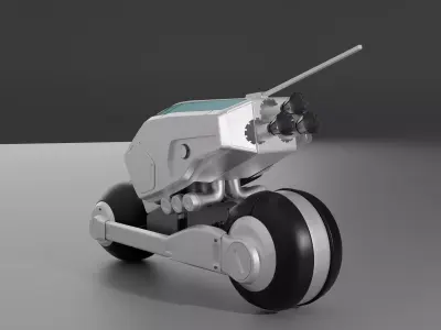 Sci Fi Bike Low-poly 3D model purchase