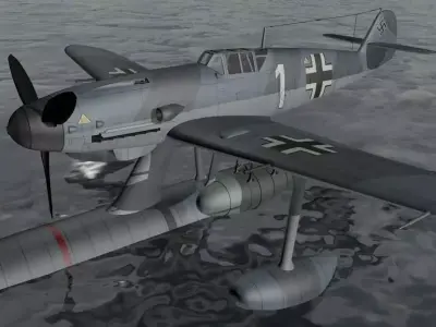 Messerschmitt Bf-109W-2 3D model