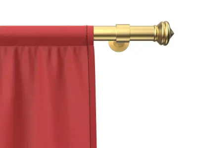 3d Flag 3D model Low-poly 3D model hanging 3D model