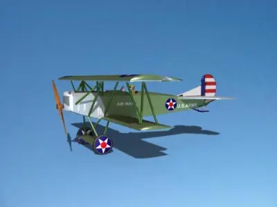 Fokker DVII Toy Plane 3 3D model
