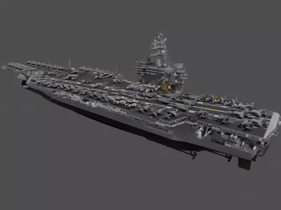 aircraft carrier 3D model purchase