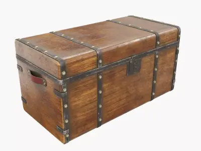 Old chest 01 3D model