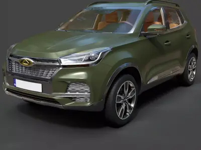 Chery Tiggo 4 RU-spec - High-Poly 3D Model 3D model