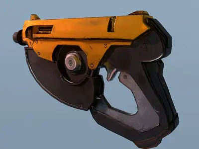 GUN model based overwatch game Low-poly 3D model
