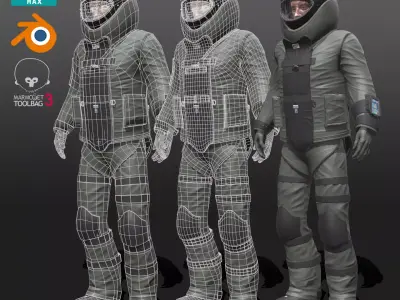 Bomb Suit EOD 9 Low-poly 3D model