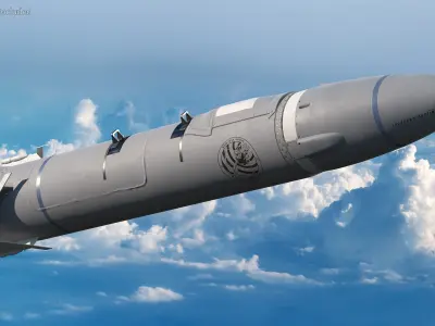 Hypersonic Missile AGM-183A ARRW 3D model
