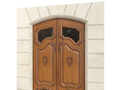 Entrance classic door 133 3D model
