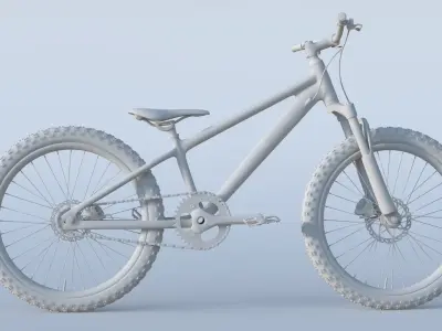 Single Speed Mountain Bike 3D model
