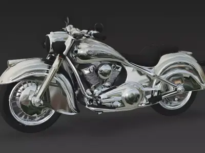 Realistic Art Deco Cruiser 3D Model Low-poly 3D model