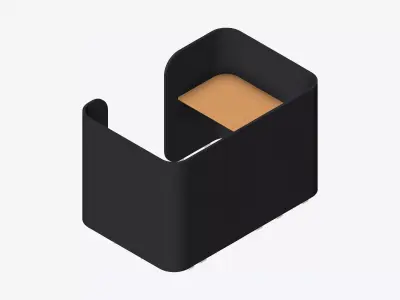 Booth - Simplicity - Type 3 Low-poly 3D model