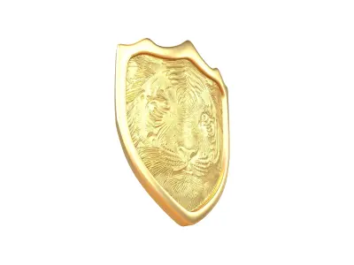 Tiger Shield v1 002 Low-poly 3D model