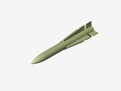 Long Range Air to Air Missile Free 3D model