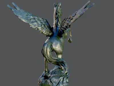 Pegasus Statue 3D model