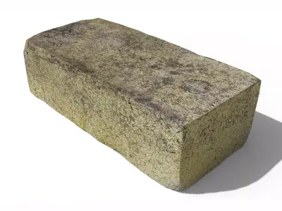 Fireclay Brick Low-poly 3D model purchase