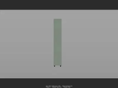 Cabinet 02 Low-poly 3D model