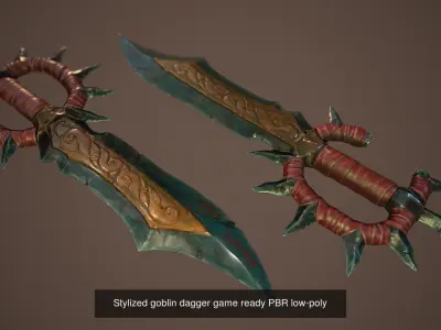 Stylized weapon set 3D Model Pack