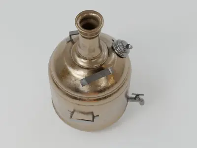 Indian Tea Boiler Low-poly 3D model