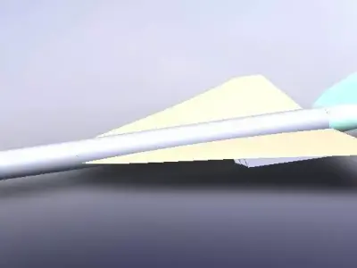 Concorde paper airplane Free 3D model