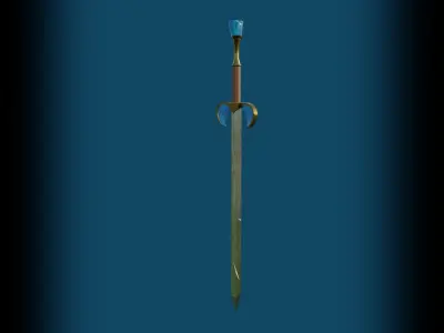 Angel Sword Low-poly 3D model get