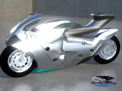 Motorcycle Suzuki Nuda  Free 3D model