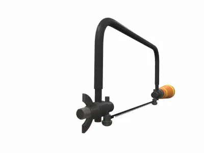 Vintage hacksaw colect 3D model