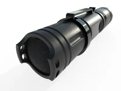 Flashlight M6 Low-poly 3D model