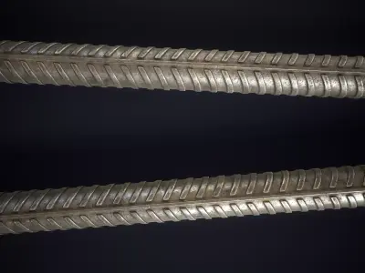 Rebar Improvised Weapon Low-poly 3D model