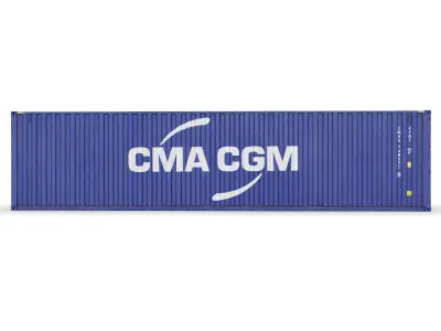 40 feet CMA-CGM High Cube shipping container 3D model