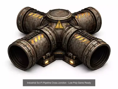 Pipes - Industrial Kitbash Pack - 6 prop pack - PBR Game Ready