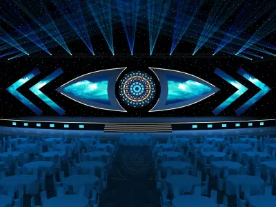 Conference stage design 3D model order
