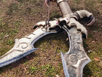 sword game ready Free low-poly 3D model