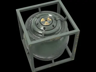 sphere tank 01 3D model