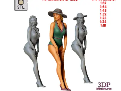 N7 Pin-up girl 3D print model