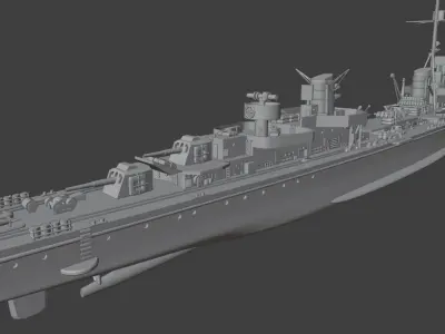 German destroyer  3D print model