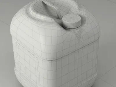 Jerrycan model shell rumula oil Low-poly 3D model