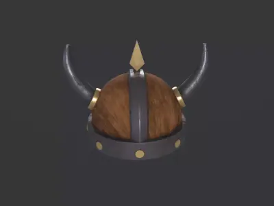 Viking helmet v0001 Free low-poly 3D model