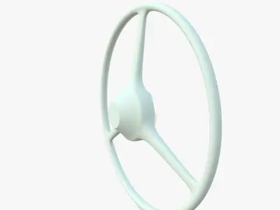 Generic 40s Van Steering Wheel 3D model