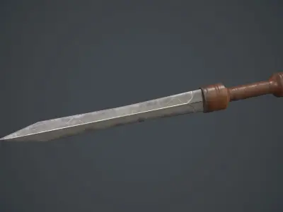 Ancient Roman Gladius Sword Low-poly 3D model