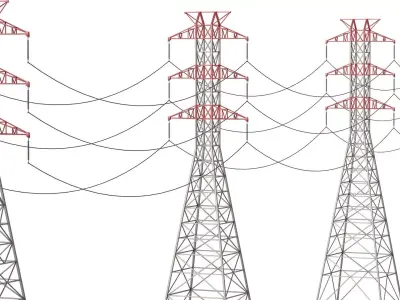 Electric Transmission Tower 3D model purchase