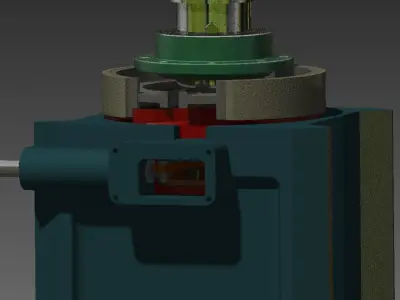 Friction Screw Press Brake Mechanism  Free 3D model