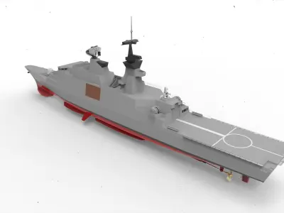 ROCS Kang Ding Frigate 3D model