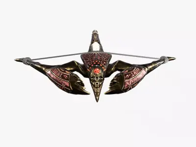 Crossbow 04 Low-poly 3D model