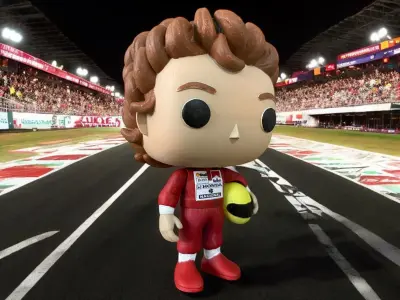 Funko Pop  ayrton senna 3D print model