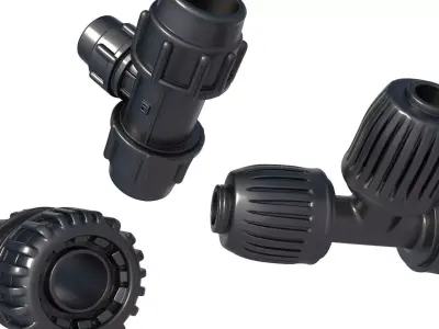 Water Pipe Connector - Water Pipe Connector Fittings  3D print model