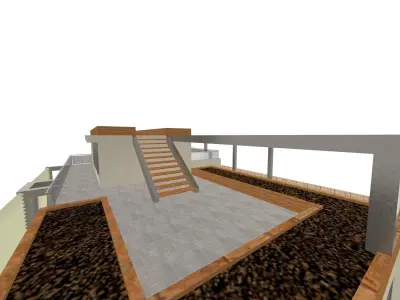 Modern Open House Free 3D model