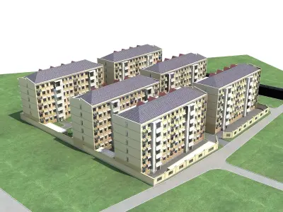 Multi Residential 3D model 29