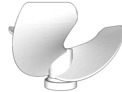 Propellor Fan 3D print model