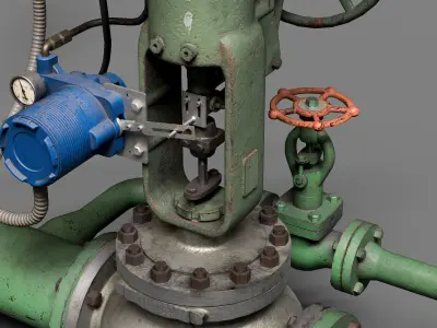 Centrifugal pump room 3D model