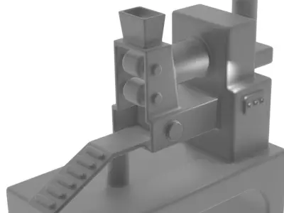 Food Processing Machine Low-poly 3D model