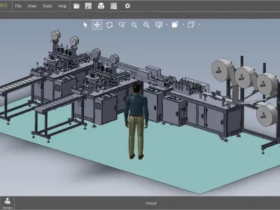 fully automatic - face mask machine 8 3D model